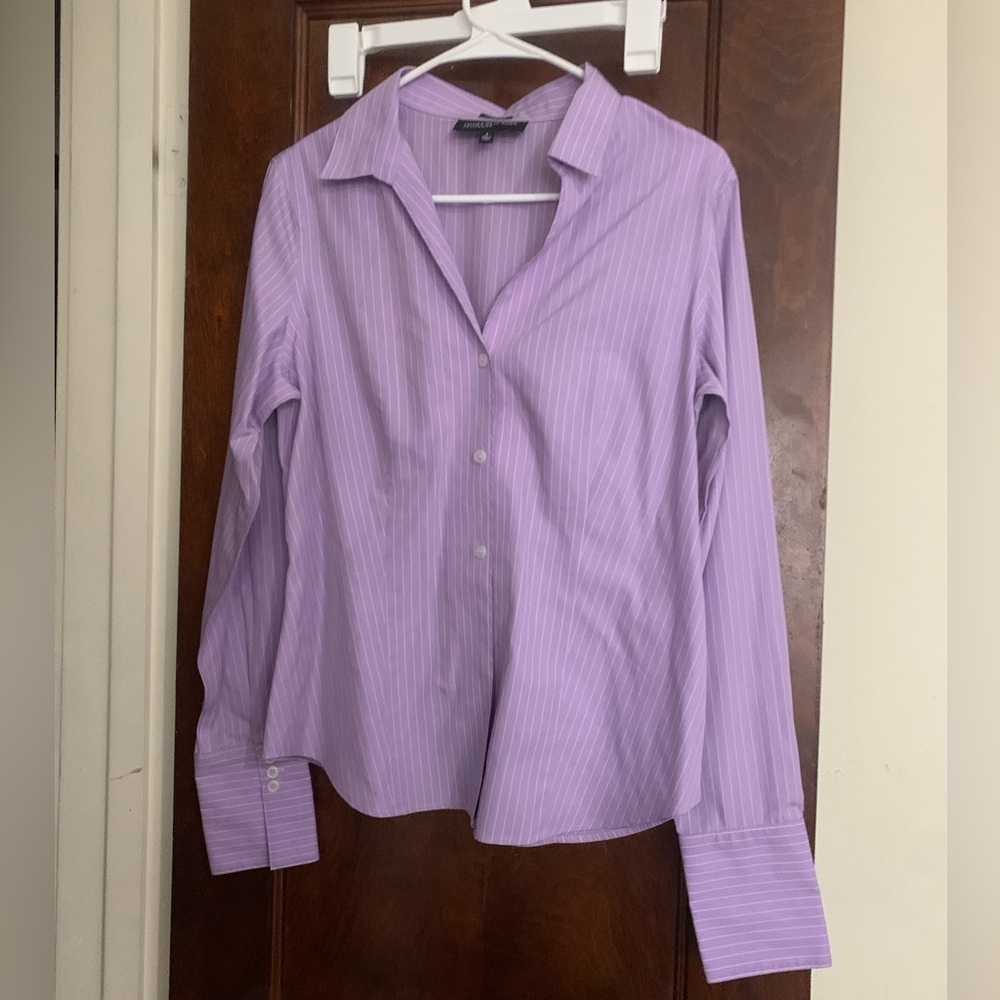 Purple Stripped Button Down